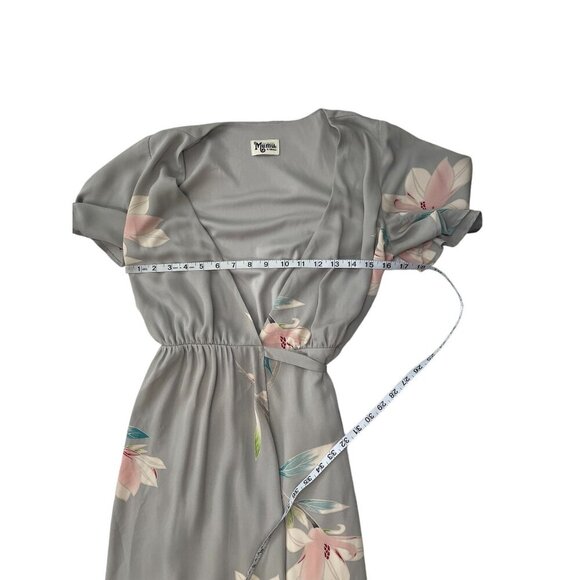 Show me your mumu Noelle flutter maxi wrap dress xs - Picture 10 of 11